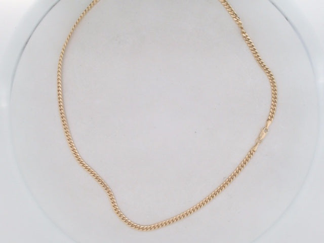 10k Yellow Gold Cadena Cubana Solida Fabrica 20.8g