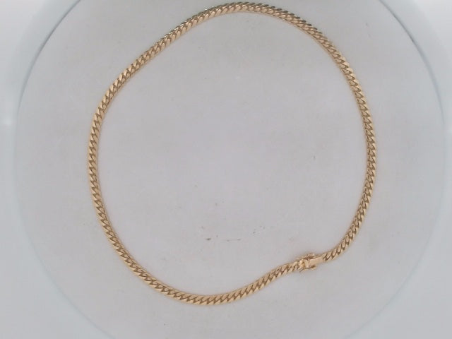 10k Yellow Gold Cadena Cubana Solida Criolla 31.1g