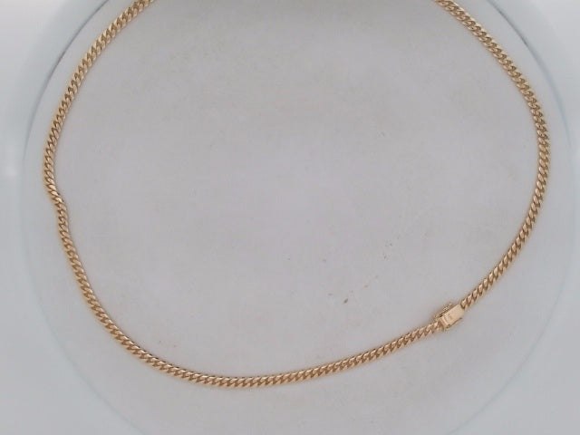 14 KT CADENA CUBANA SOLIDA DE FABRICA