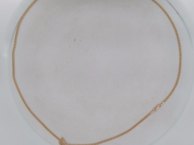 10k Yellow Gold Cadena Cubana Solida Fabrica 12g