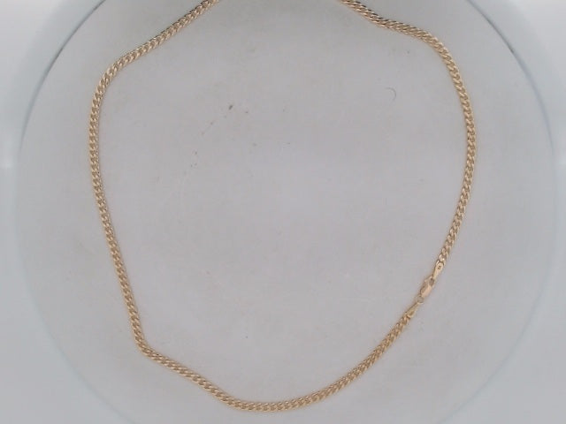 10k Yellow Gold Cadena Cubana Solida Fabrica 16.1g