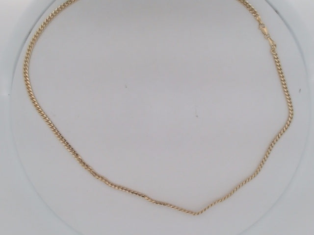 10k Yellow Gold Cadena Cubana Solida Fabrica 23g