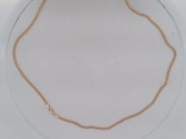 10k Yellow Gold Cadena Cubana Solida Fabrica 16.6g