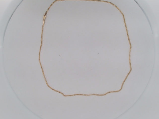 10k Yellow Gold Cadena Cubana Solida Fabrica 4.3g