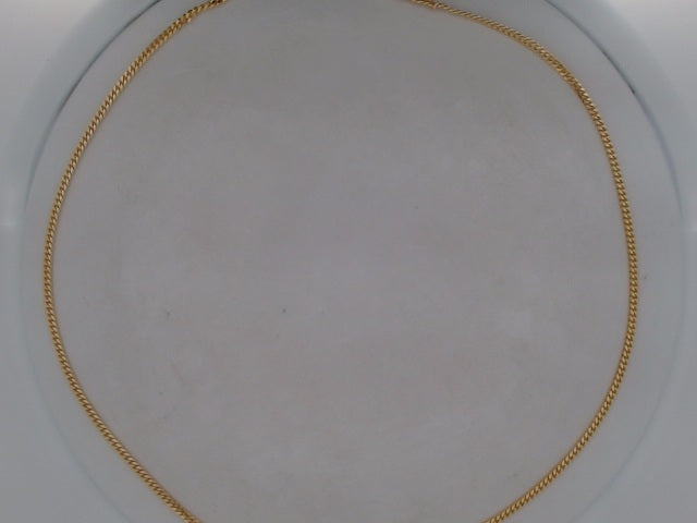 10k Yellow Gold Cadena Cubana Solida De Fabrica Cirrie De Caja 15.6g