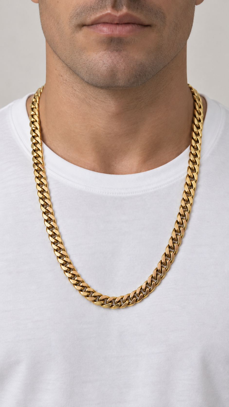 10 KT CADENAS CUBANA SOLIDA