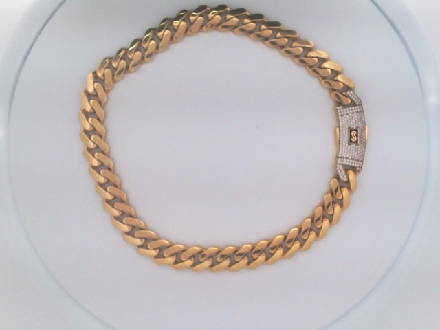 10k Yellow Gold Unisex Cadena Monaco 31g