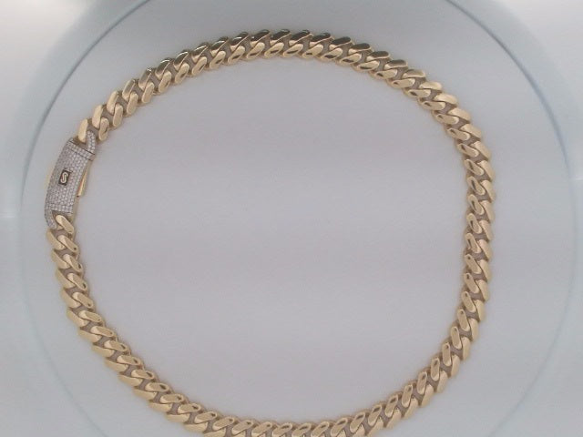 10k Yellow Gold Unisex Cadena Monaco 34.6g