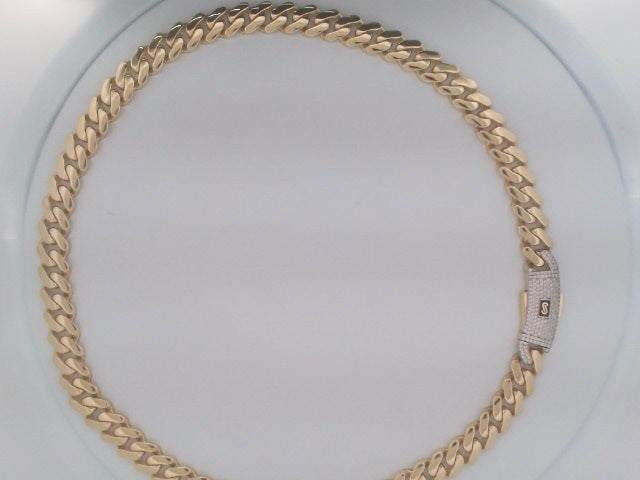 10k Yellow Gold Unisex Cadena Monaco 37.2g