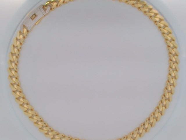 10k Yellow Gold Unisex Cadena Monaco 48.6g