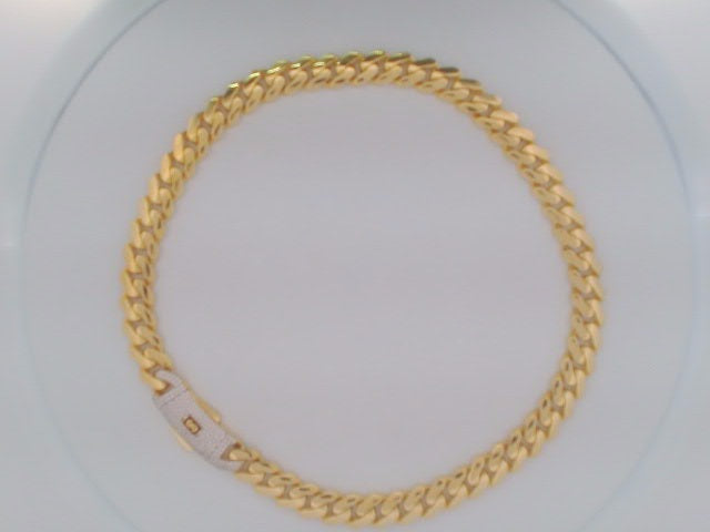 10k Yellow Gold Unisex Cadena Monaco 30g