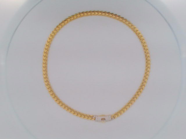 10k Yellow Gold Unisex Cadena Monaco 13.4g