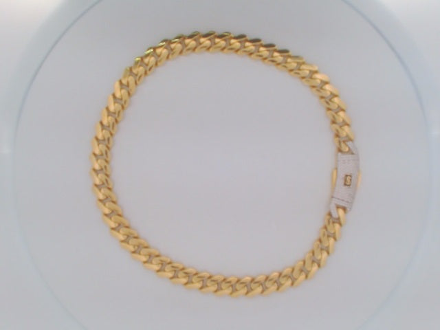 10k Yellow Gold Unisex Cadena Monaco 25.8g