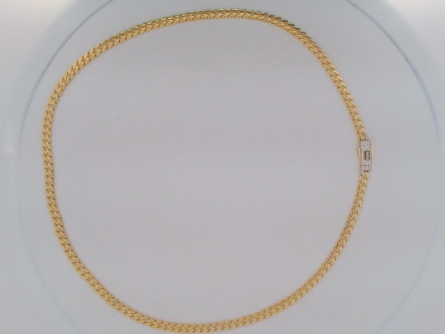 10k Yellow Gold Unisex Cadena Monaco 12.1g