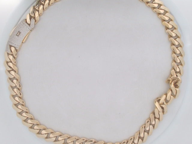 10k Yellow Gold Unisex Cadena Monaco 61.2g