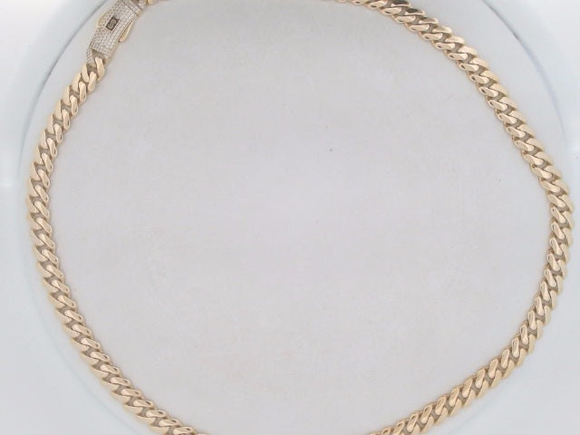 10k Yellow Gold Unisex Cadena Monaco 29.3g