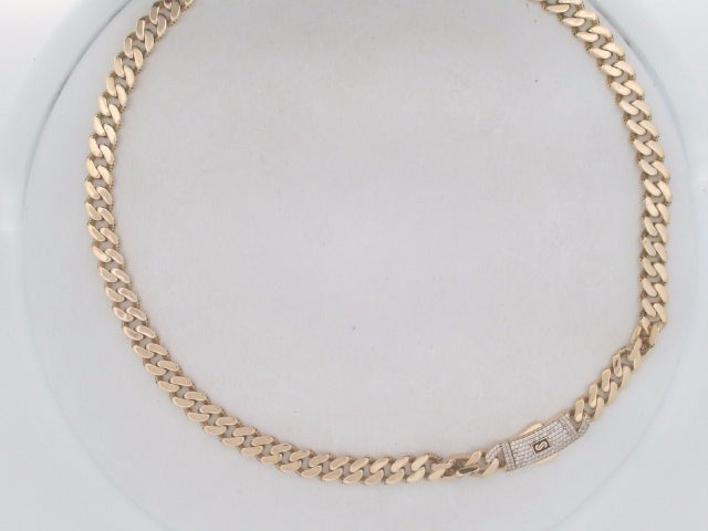 10k Yellow Gold Unisex Cadena Monaco 27g