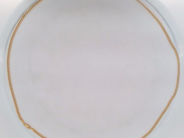 10k Yellow Gold Cadena Semisolida Cubana 5.2g
