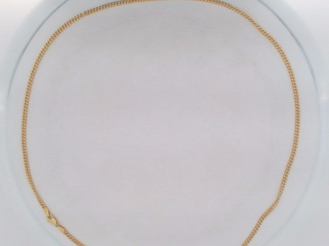 10k Yellow Gold Cadena Semisolida Cubana 5.4g