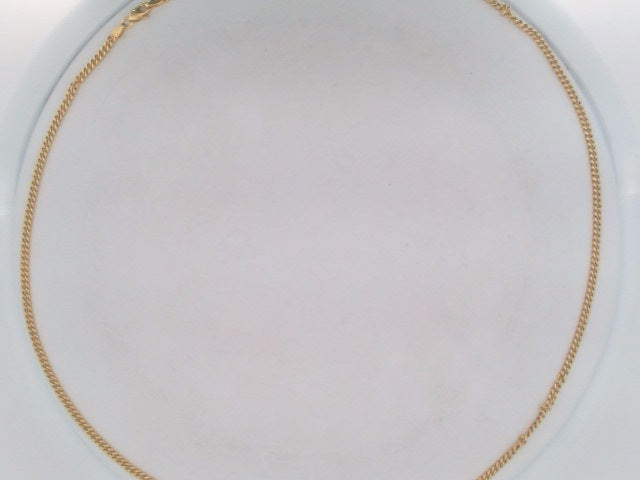 10k Yellow Gold Cadena Semisolida Cubana 5.8g