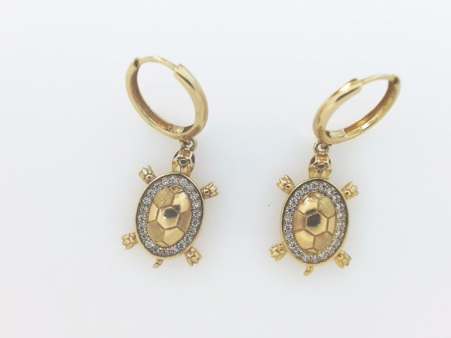 10k Yellow Gold Aretes 3g