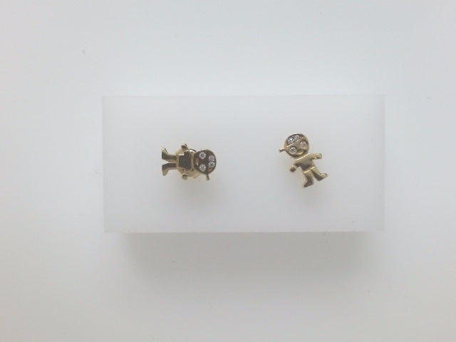 10k Yellow Gold Aretes 1.1g
