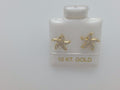 10k Yellow Gold Aretes 0.8g