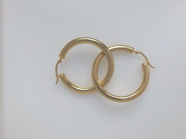 10k Yellow Gold Argollas 4.1g