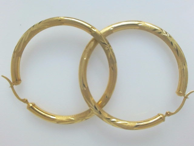10k Yellow Gold Argollas 4.7g