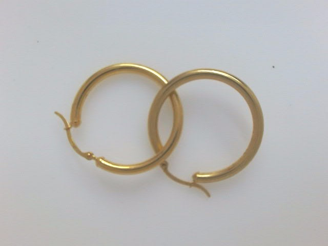 10k Yellow Gold Argollas 2.4g