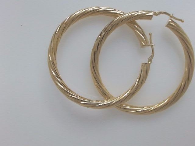 10k Yellow Gold Argollas 4.7g