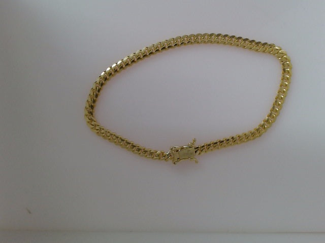 10k Yellow Gold Pulsera Solida De Fabrica 10.2g