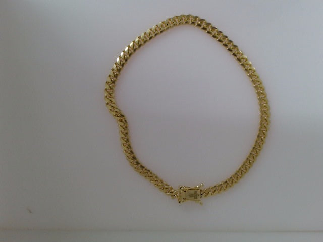 10k Yellow Gold Pulsera Solida De Fabrica 10.1g