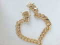 10 KT PULSERA CUBANA SOLIDA CRIOLLA
