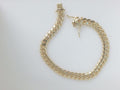 10k Yellow Gold Pulsera Cubana Solida Criolla 30.5g