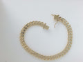 10k Yellow Gold Pulsera Cubana Solida Criolla 30.3g