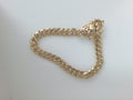 10k Yellow Gold Pulsera Cubana Solida Criolla 32.6g