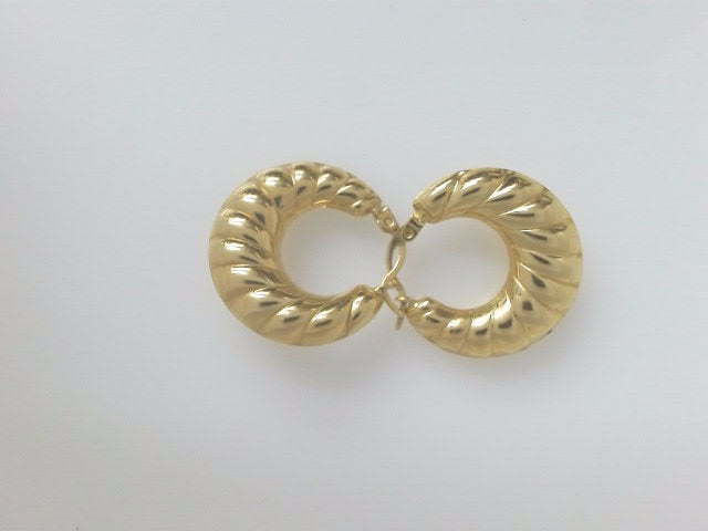 18k Yellow Gold Argollas 4.1g