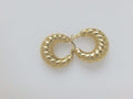 18k Yellow Gold Argollas 4.3g