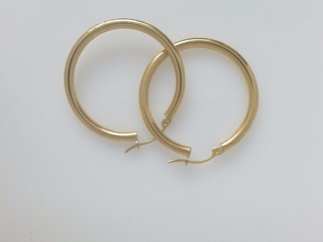 18k Yellow Gold Argollas 3.9g