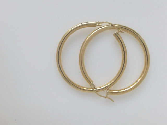 18k Yellow Gold Argollas 4.3g