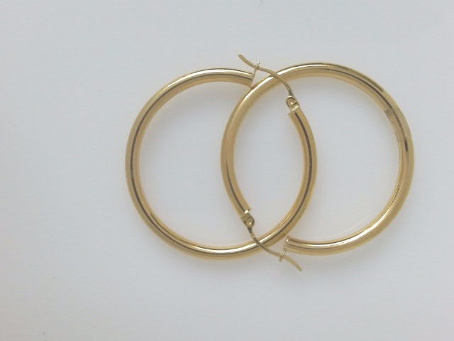 18k Yellow Gold Argollas 4.4g