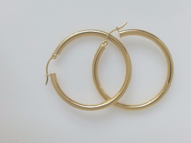 18k Yellow Gold Argollas 4.4g
