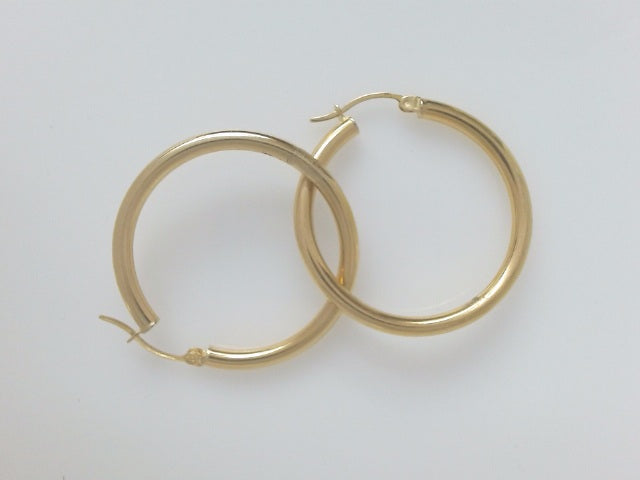 18k Yellow Gold Argollas 3.9g