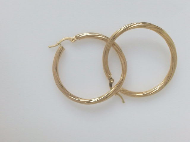 18k Yellow Gold Argollas 3.7g
