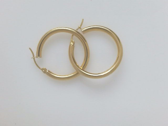 18k Yellow Gold Argollas 3.3g