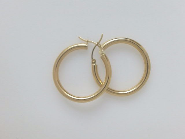 18k Yellow Gold Argollas 3.3g