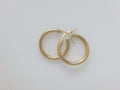 18k Yellow Gold Argollas 2.7g