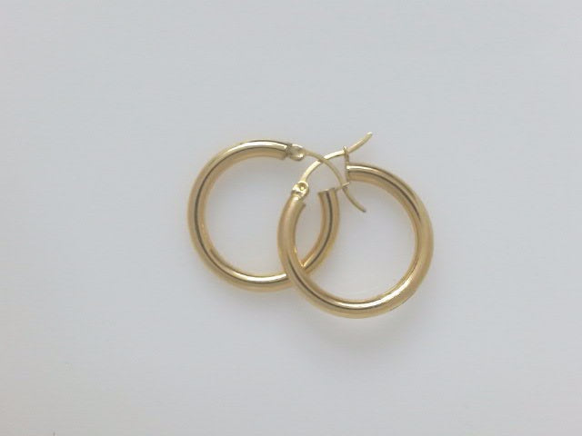 18k Yellow Gold Argollas 2.7g
