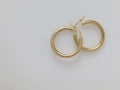 18k Yellow Gold Argollas 2.6g